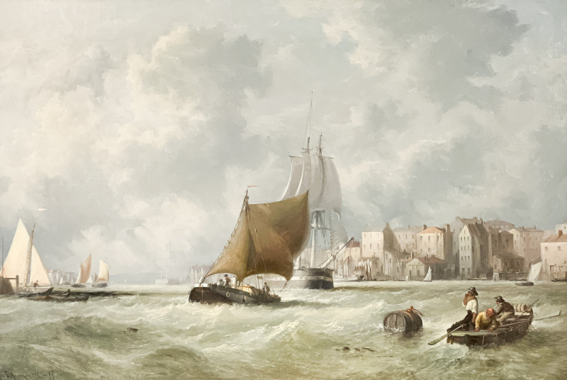Artist Unknown - Untitled (Dutch Harbor Scene)