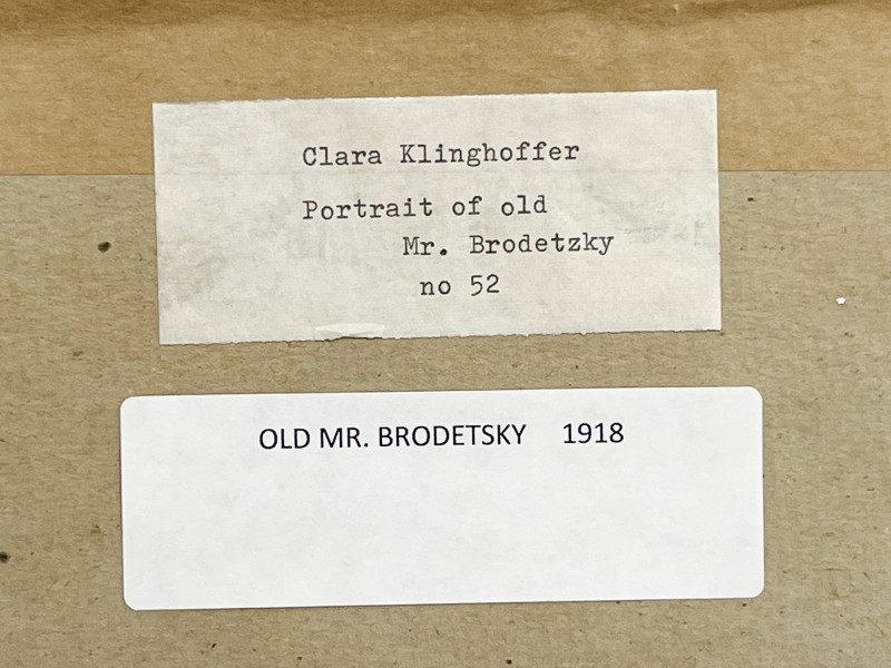 Clara Klinghoffer - Portrait of Old Mr. Brodetsky