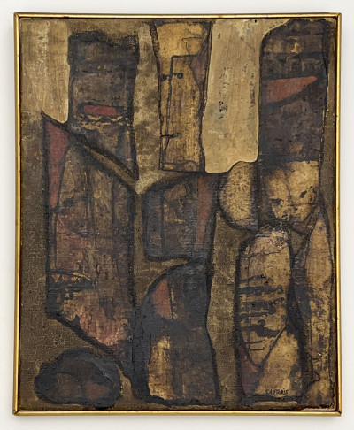 Alberto Sartoris  - Composition in Red and Brown