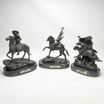 Image for Lot after Frederic Remington - Horse Thief / Scout / Scalp (3 Works)