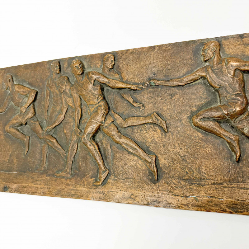 Bronze Track and Field Plaque