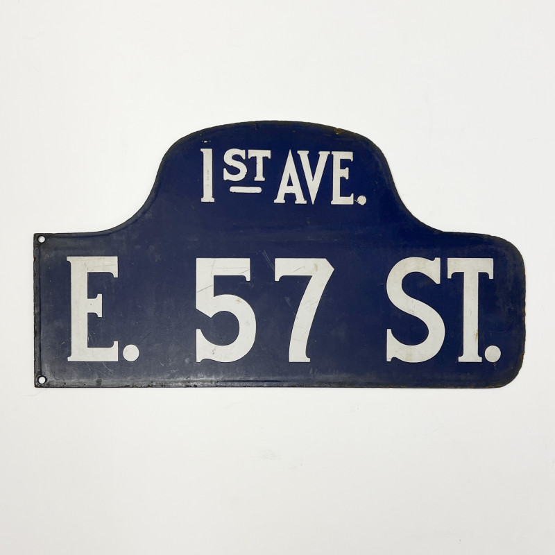 New York City Enamel Street Sign