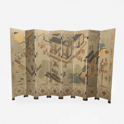Image for Lot Chinese Lacquered Palace Screen