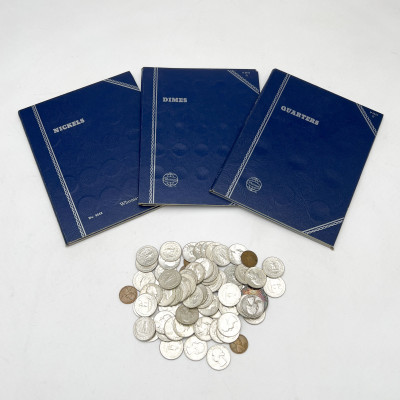 Image for Lot Silver Quarters, Dimes, and Nickels