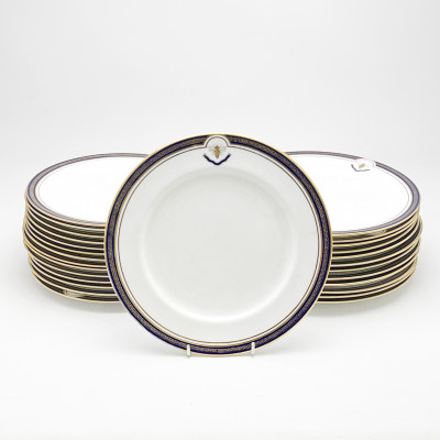 Image for Lot Osler - Dinner and Luncheon Plates, Group of 27