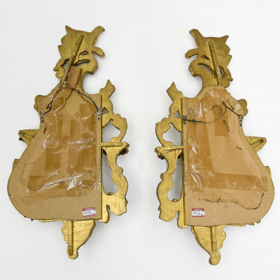 Rococo Gild Mirror, Pair