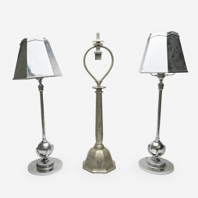 Image for Lot Metal Table Lamps, Group of 3