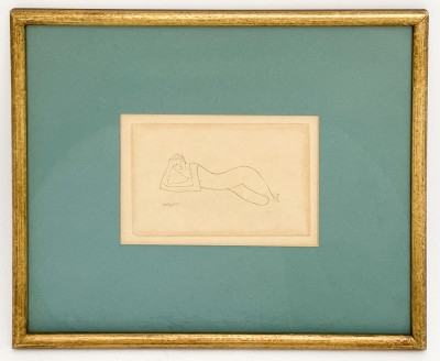 after Amedeo Modigliani - Reclining Nude