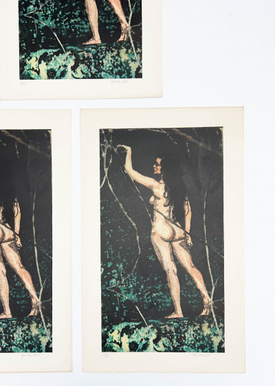 John Clem Clarke - Untitled (Female Nude) (Group of 5)