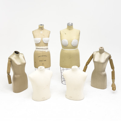Image for Lot Geoffrey Beene Vintage Designer Mannequins, Group of 6