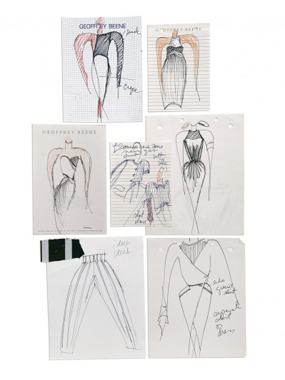 Geoffrey Beene - 22 Sketches for 1986 Fall Collection