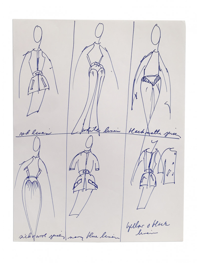 Geoffrey Beene - 28 Sketches for 1988 Resort Collection