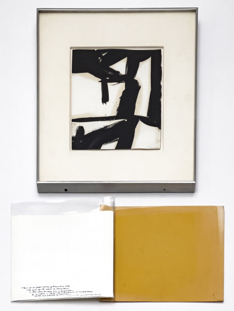 attributed to Franz Kline - Black and White Composition