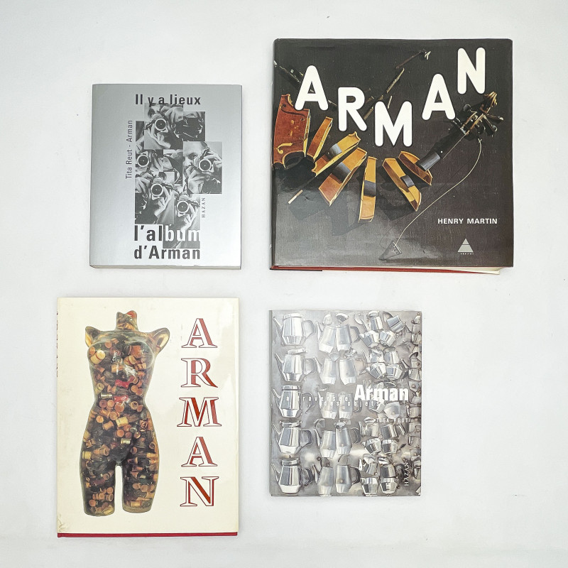 Arman Signed Monographs, Group of 4