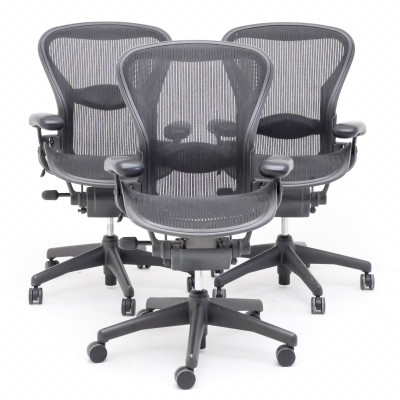 Image for Lot Herman Miller  - Aeron Chairs, Group of 3