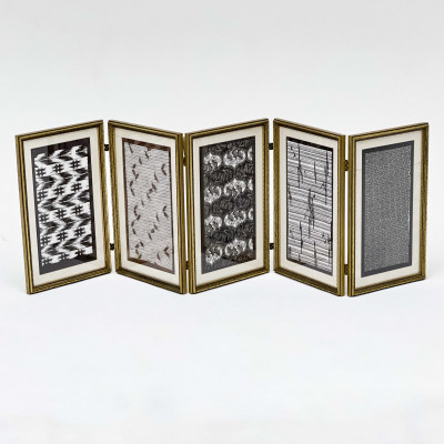 Image for Lot Abstract Five Panel Screen