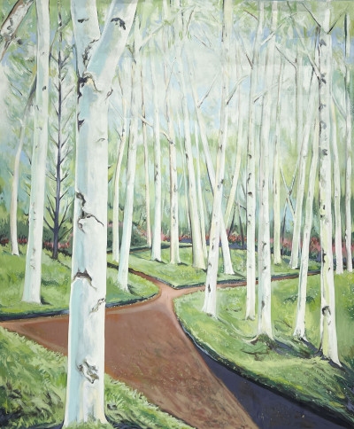 Image for Lot Lowell Nesbitt - Birch Trees
