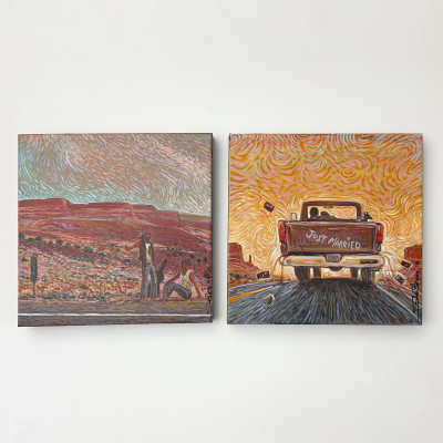 Image for Lot Shonto Begay - Promised Road / Tuba City (2 Works)