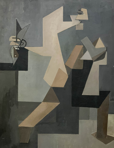 Image for Lot Leonard Alberts - Untitled (Man with Fish)