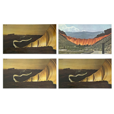 Image for Lot Christo and Jeanne-Claude - Running Fence / Valley Curtain (Group of 4)