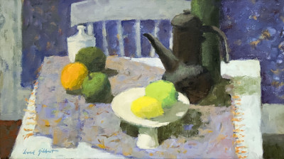 Image for Lot Lionel Gilbert - Still Life with Lemon, Lime, and Apples