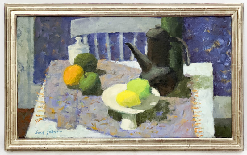 Lionel Gilbert - Still Life with Lemon, Lime, and Apples