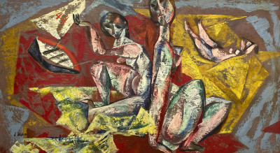 Image for Lot Joseph Wolins - Untitled (Figures)