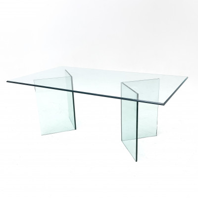Image for Lot Leon Rosen for Pace Style Glass Table
