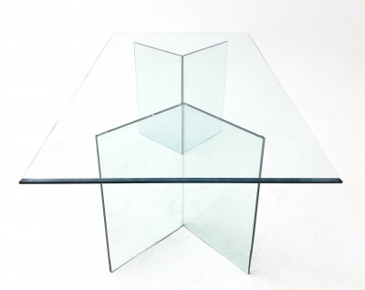 Leon Rosen for Pace Style Glass Table