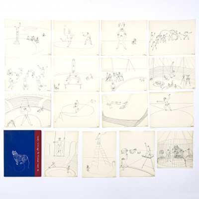 Image for Lot Alexander Calder - 16 Circus Drawings (Calder’s Circus)