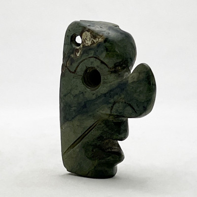 Pre-Columbian - Aztec Jade Effigy Pendant of a Face