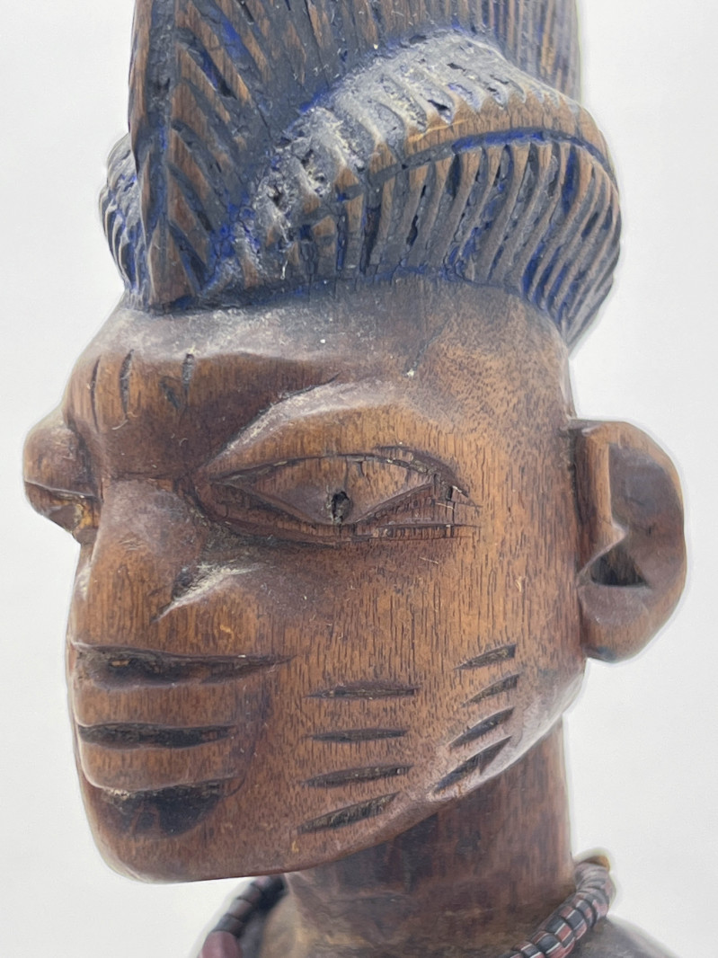 African - Male and Female Yoruba Ibeji Figures, Pair