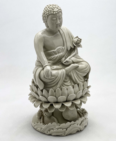Chinese - Porcelain Dehua Seated Buddha