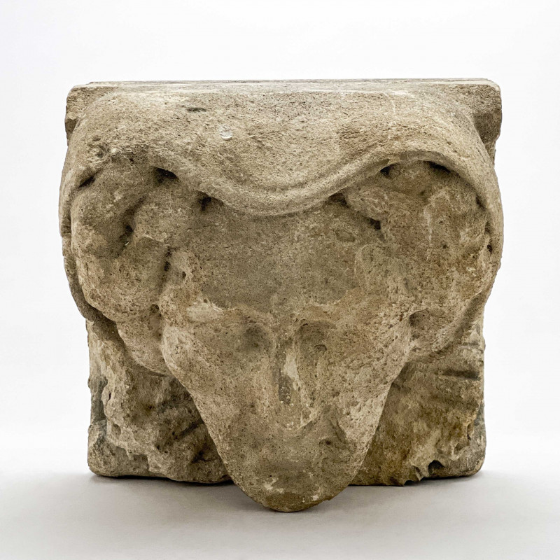 Architectural Element - Elizabethan Carved Limestone Head