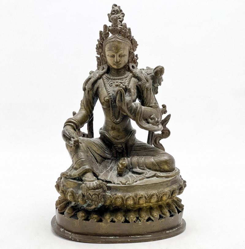 Sino-Tibetan - Small Bronze Buddhist Diety