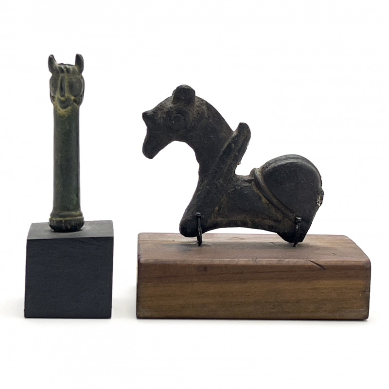 Luristan - Master of Animals Standard and other Bronzes, Group of 3