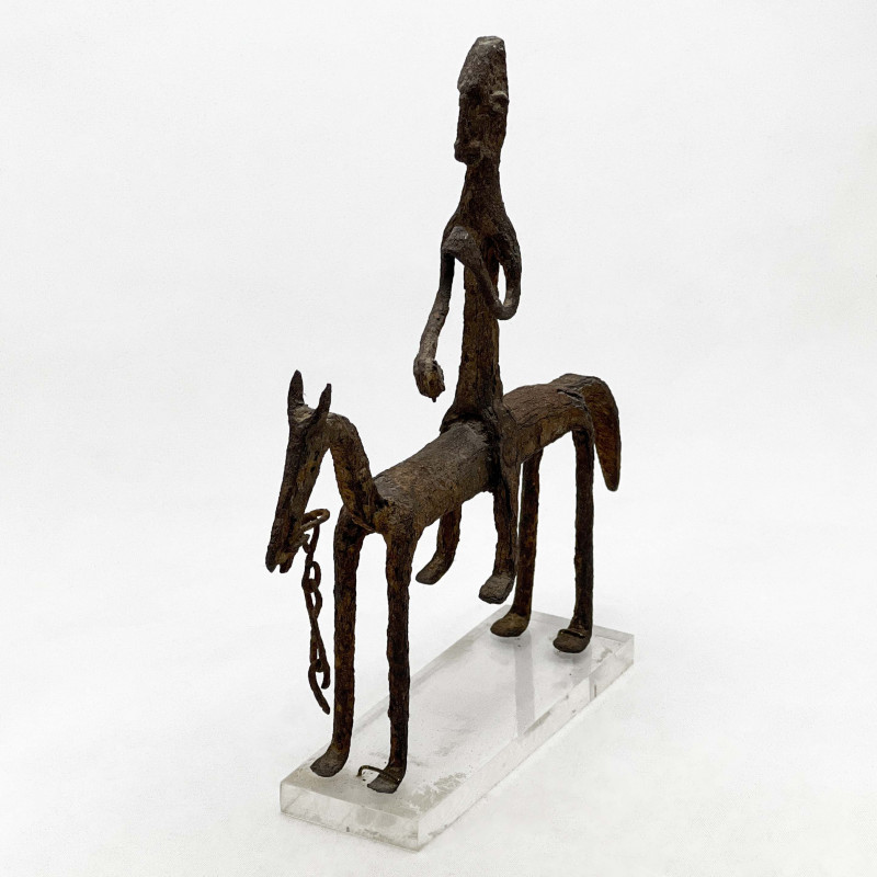 African - Bambara, Mali, Metal Horse and Rider