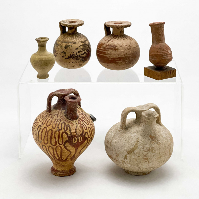 Mycenaean - Amphoras and other Vessels, Group of 6