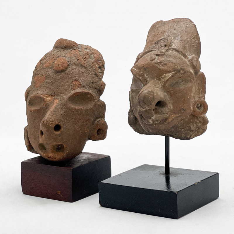 Pre-Columbian - Head Figures, Group of 2
