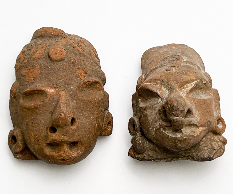 Pre-Columbian - Head Figures, Group of 2