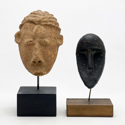 Image for Lot African - Head Figures, Group of 2