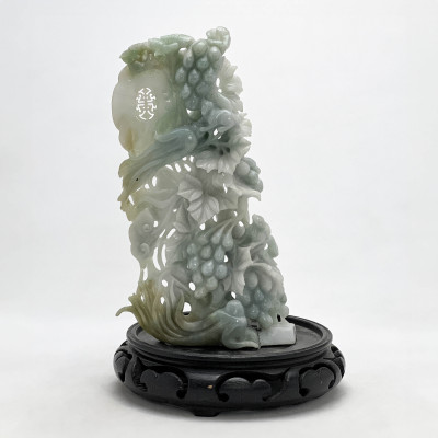 Image for Lot Chinese - Jade Carving of Flowers