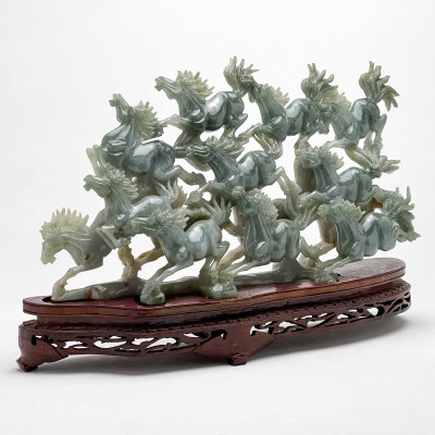Image for Lot Chinese - Jade Horse Carving