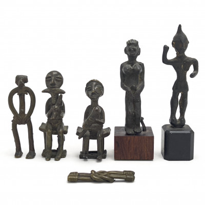 African - Bronze Figurines, Group of 7