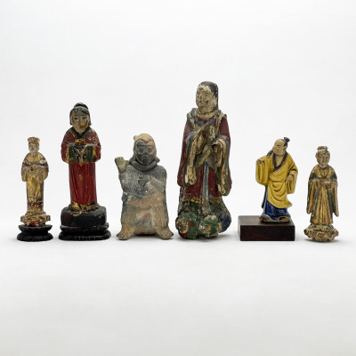 Asian Figurines, Group of 6