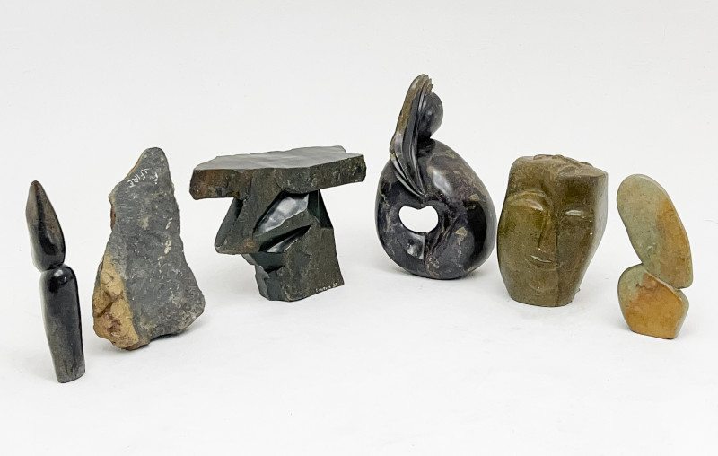 African - Shona Stone Figures, Group of 6