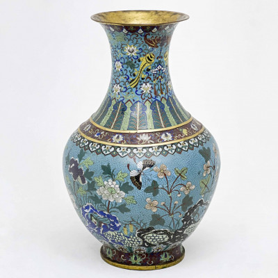 Chinese - Large Cloisonné Vase