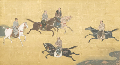 Image for Lot Japanese - Untitled (Horse and Riders)