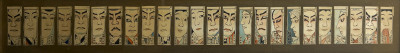 Japanese - Large Mounted Collection of Dramatic Portraits