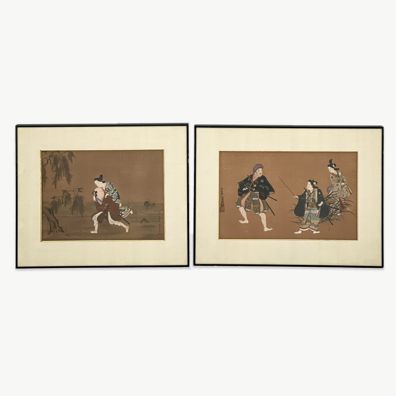 Japanese - Woodcut Prints, Group of 2